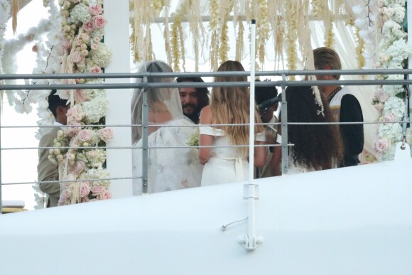 Heidi Klum et Tom Kaulitz se sont mariés à bord du yacht Christina O, au large de Capri. Le 3 août 2019.