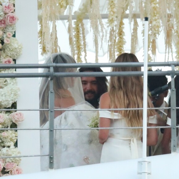 Heidi Klum et Tom Kaulitz se sont mariés à bord du yacht Christina O, au large de Capri. Le 3 août 2019.