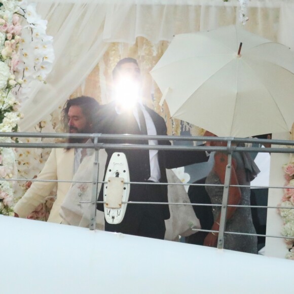 Heidi Klum et Tom Kaulitz se sont mariés à bord du yacht Christina O, au large de Capri. Le 3 août 2019.