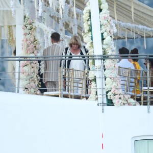 Heidi Klum et Tom Kaulitz se sont mariés à bord du yacht Christina O, au large de Capri. Le 3 août 2019.