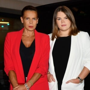 Exclusif - La princesse Stéphanie de Monaco et sa fille Camille Gottlieb durant la présentation officielle de l'association Be Safe dont la présidente est Camille Gottlieb au MK sur le port de Monaco le 10 novembre 2018. © Bruno Bebert / Bestimage