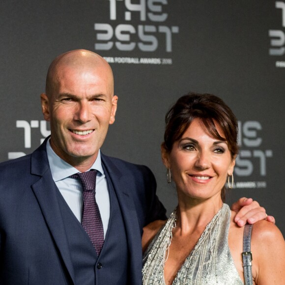 Zinedine Zidane et sa femme Véronique - Les célébrités arrivent à la cérémonie des Trophées Fifa 2018 au Royal Festival Hall à Londres, Royaume Uni, le 25 septembre 2018. © Cyril Moreau/Bestimage