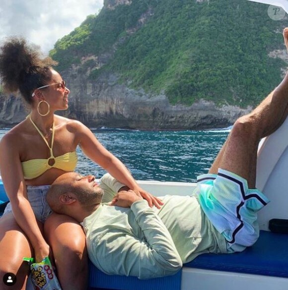 Alicia Keys et son mari SwizzBeatz fêtent leur 9 ans de mariage (août 2019).