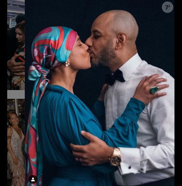 Alicia Keys et son mari SwizzBeatz fêtent leur 9 ans de mariage (août 2019).