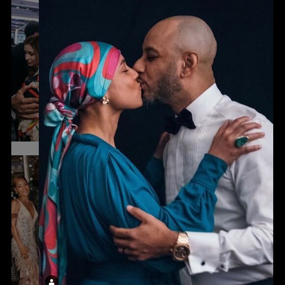 Alicia Keys et son mari SwizzBeatz fêtent leur 9 ans de mariage (août 2019).