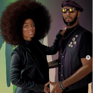 Alicia Keys et son mari SwizzBeatz fêtent leur 9 ans de mariage (août 2019).