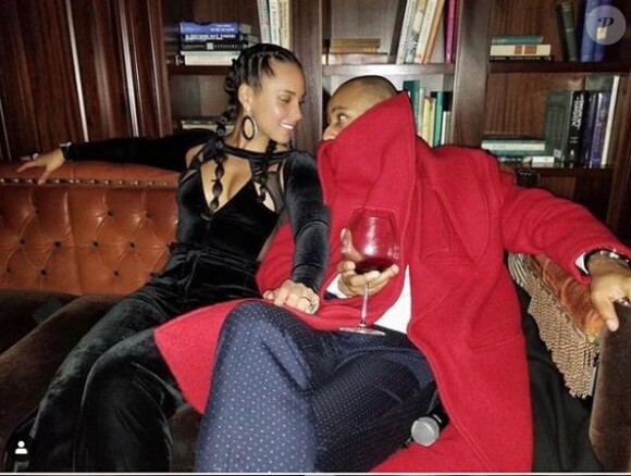 Alicia Keys et son mari SwizzBeatz fêtent leur 9 ans de mariage (août 2019).