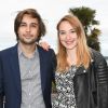 Valentin Vignet et sa compagne Déborah François lors de l'inauguration de l'hôtel Barrière Le Grand Hôtel Dinard, après cinq mois de rénovation, à Dinard, France. © Coadic Guirec/Bestimage