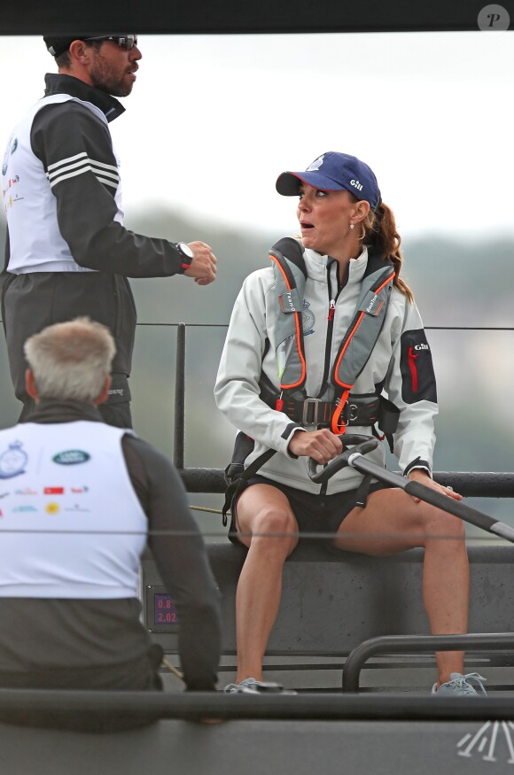 Catherine Kate Middleton - Le duc et la duchesse de Cambridge participent à la Régate King's Cup à Cowes le 8 août 2019.