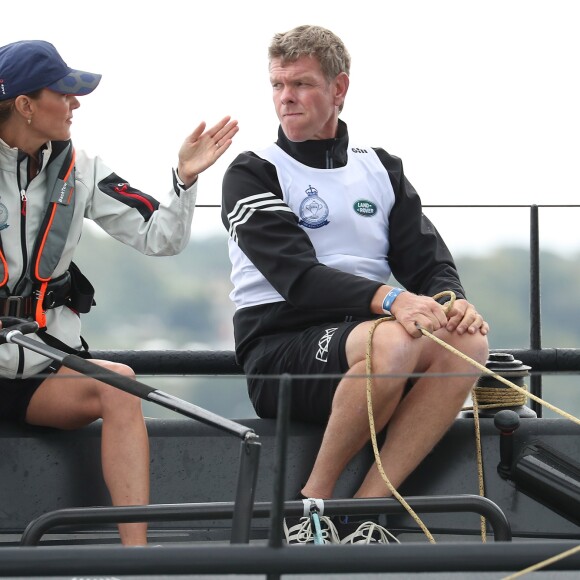 Catherine Kate Middleton - Le duc et la duchesse de Cambridge participent à la Régate King's Cup à Cowes le 8 août 2019.