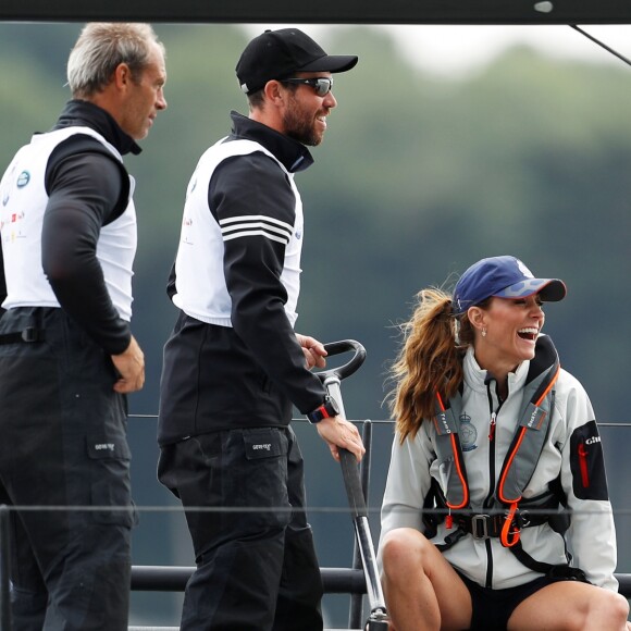Catherine Kate Middleton - Le duc et la duchesse de Cambridge participent à la Régate King's Cup à Cowes le 8 août 2019.