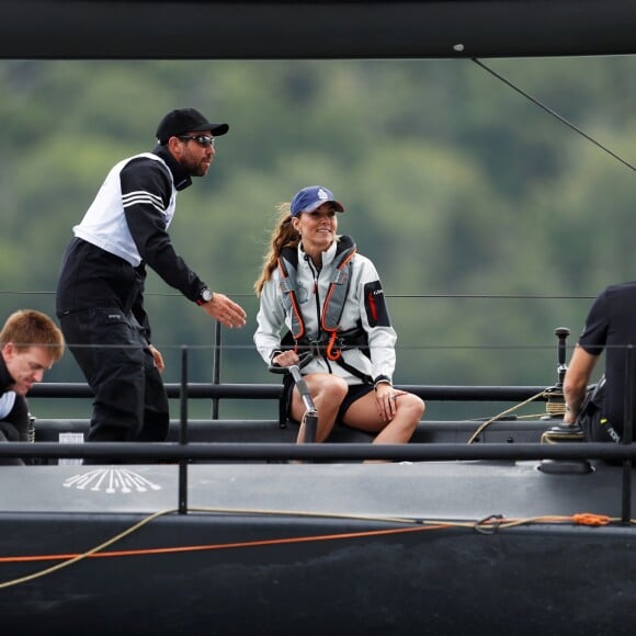 Catherine Kate Middleton - Le duc et la duchesse de Cambridge participent à la Régate King's Cup à Cowes le 8 août 2019.