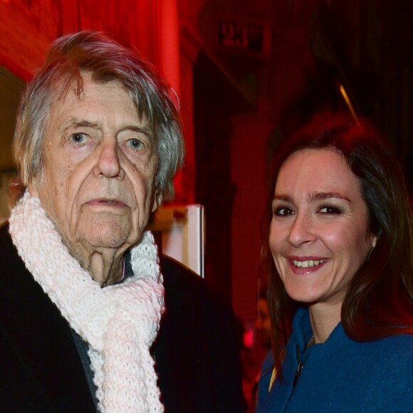 Exclusif - Jean-Pierre Mocky, Emmanuelle Boidron - Avant-première du film "Le Cabanon rose" au cinéma Le Desperado à Paris, le 1er février 2016. © Giancarlo Gorassini/Bestimage