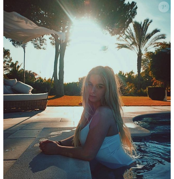 Darina Vartan-Scotti en vacances au Portugal chez son frère David Hallyday, août 2019.