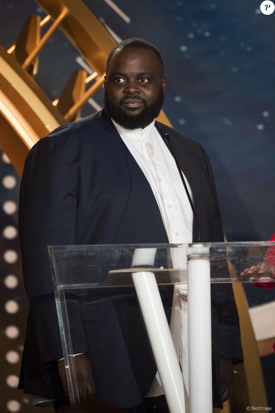 Issa Doumbia lors de la remise des trophées lors de la ...