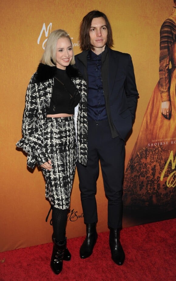 Jazmin Grace Grimaldi et son compagnon Ian Mellencamp - Avant-première du film "Mary Queen of Scots" au "Paris Theatre" à New York, le 4 décembre 2018. New York