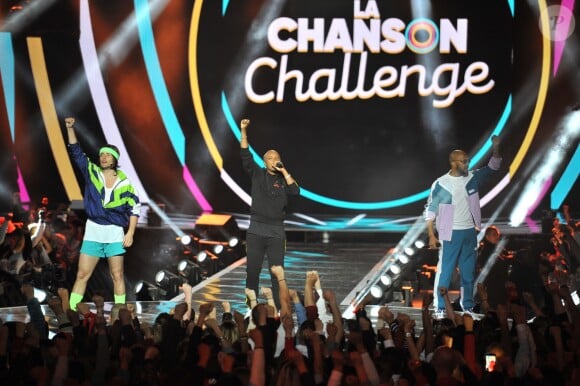 Soprano lors de l'enregistrement de l'émission "La Chanson Challenge 2019" aux Arènes de Nîmes, le 17 mai 2019. Et un nouveau programme autour de la chanson ! Le samedi 17 août prochain, TF1 lancera à 21h05 un nouveau divertissement baptisé "La chanson challenge". Durant cette émission produite par DMLSTV, plusieurs artistes français se lanceront des challenges autour de la musique. Pendant deux mois, ces chanteurs et comédiens se sont lancé à tour de rôle des défis sur les réseaux sociaux : interpréter un titre à l'opposé de leur univers habituel. © Guillaume Gaffiot/Bestimage