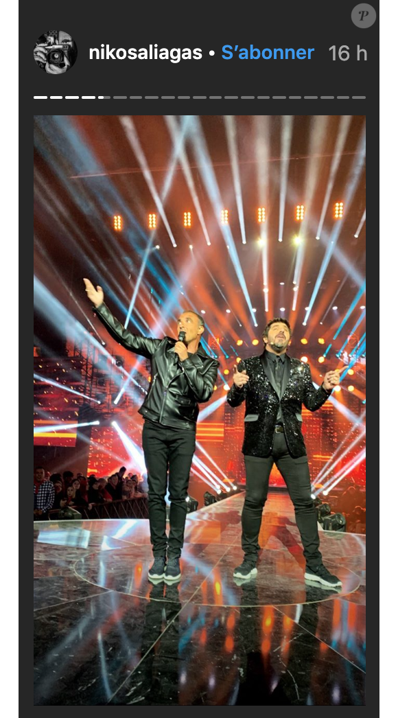 Nikos Aliagas a chanté sur le plateau de l'émission "La Chanson Challenge", le 17 août 2019 sur TF1.