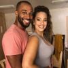 Ashley Graham et son mari Justin Ervin. Octobre 2018.