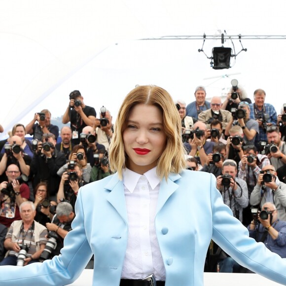 Léa Seydoux au photocall du film "Roubaix, une lumière (Oh mercy!)" lors du 72ème Festival International du film de Cannes, France, le 23 mai 2019. © Jacovides-Moreau/Bestimage
