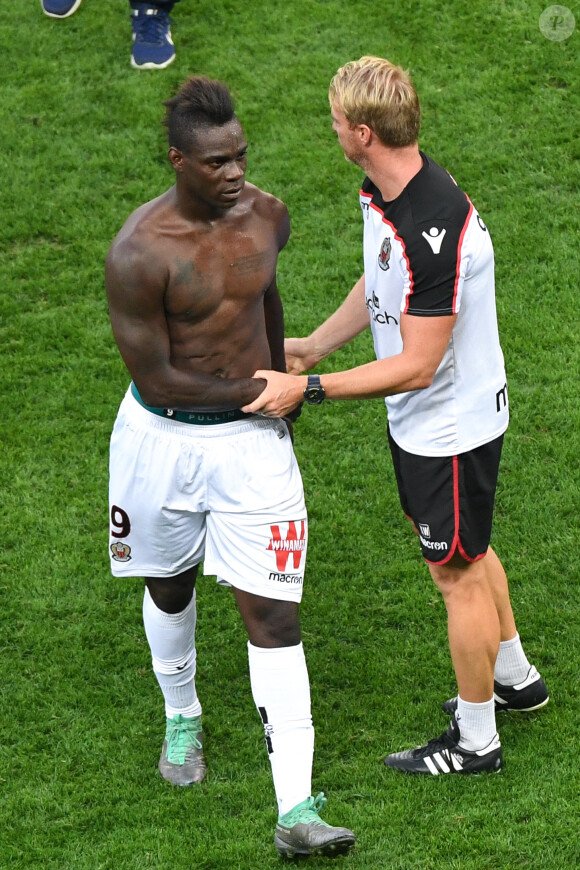 Mario Balotelli - Match de football de ligue 1 Nice-PSG au stade Allianz Riviera à Nice, victoire du PSG 3-0 le 29 septembre 2018.