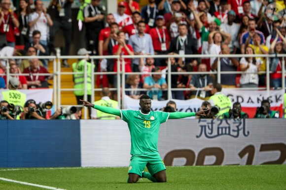 M'Baye Niang - Match de coupe du monde du Sénégal contre la Pologne au Stade Spartak à Moscou, Russie, le 19 juin 2018.