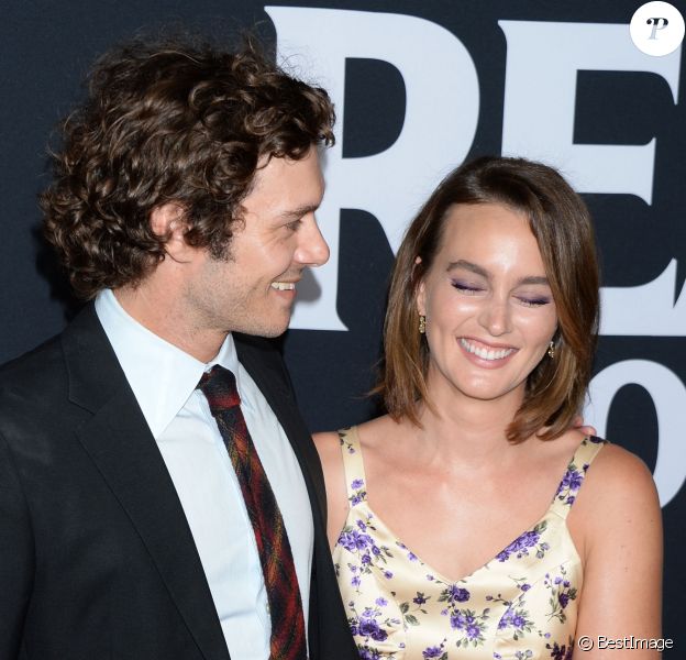 Adam Brody et sa femme Leighton Meester à la première du film "Ready or Not" au cinéma ArcLight à Los Angeles, Californie, Etats-Unis, le 19 août 2019.