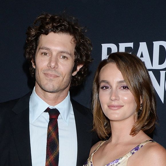 Adam Brody et sa femme Leighton Meester à la première du film "Ready or Not" au cinéma ArcLight à Los Angeles, Californie, Etats-Unis, le 19 août 2019.