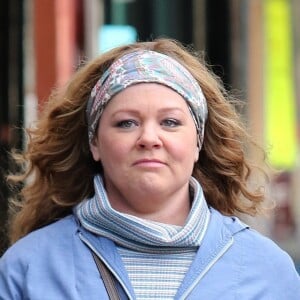 Melissa McCarthy sur le tournage du film de comédie dramatique américaine "Les Baronnes" dans le quartier du Bronx à New York City, New York, Etats-Unis, le 10 janvier 2019.