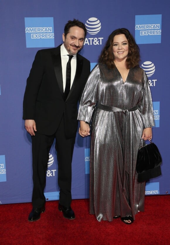 Melissa McCarthy et son compagnon Ben Falcone - Photocall de la 30e édition du "Festival International du Film de Palm Springs" à Los Angeles le 3 janvier 2019.