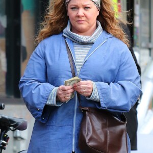 Melissa McCarthy sur le tournage de "Les Baronnes" à New York, le 12 janvier 2019.