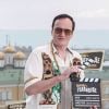 Quentin Tarantino lors du photocall du film "Once Upon a Time... in Hollywood" sur le toit de l'hôtel Ritz-Carlton à Moscou, Russie, le 7 août 2019.