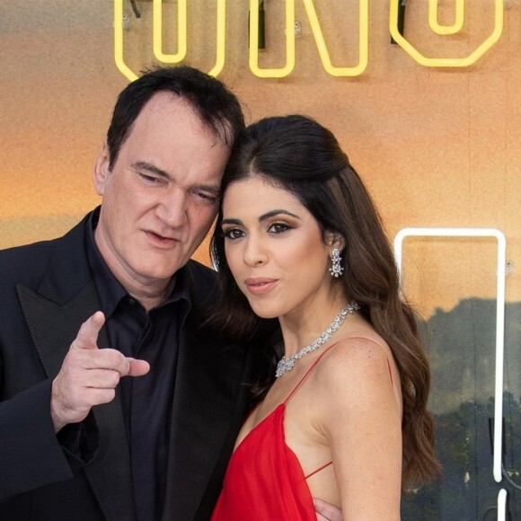 Quentin Tarantino et sa femme Daniella Pick - Avant-première du film "Once Upon a Time in Hollywood" au Odeon Leicester Square à Londres, le 30 juillet 2019.