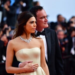 Quentin Tarantino et sa femme Daniella Pick lors de la montée des marches de la cérémonie de clôture du 72ème Festival International du Film de Cannes, le 25 mai 2019. © Rachid Bellak/Bestimage