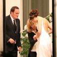 Exclusif - Mariage de Quentin Tarantino avec le mannequin Daniella Pick à Beverly Hills. Daniella est rayonnante dans sa robe de mariée signée Dana Harel. Le 28 novembre 2018