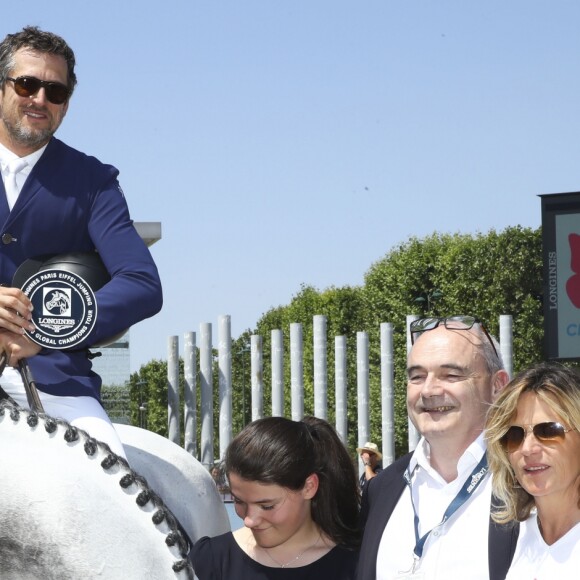 Prix Renault Imagine Margo - Guillaume Canet (FRA) 3eme sur Wouest de Cantraie Z lors du Longines Paris Eiffel Jumping au Champ de Mars à Paris, France, le 6 juillet 2019. © Gwendoline Le Goff/Panoramic/Bestimage