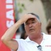 Jean-Marie Bigard lors du trophée de pétanque "Sénéquier 209" sur la place des Lices à Saint-Tropez, Côte d'Azur, France, le 22 août 2019.