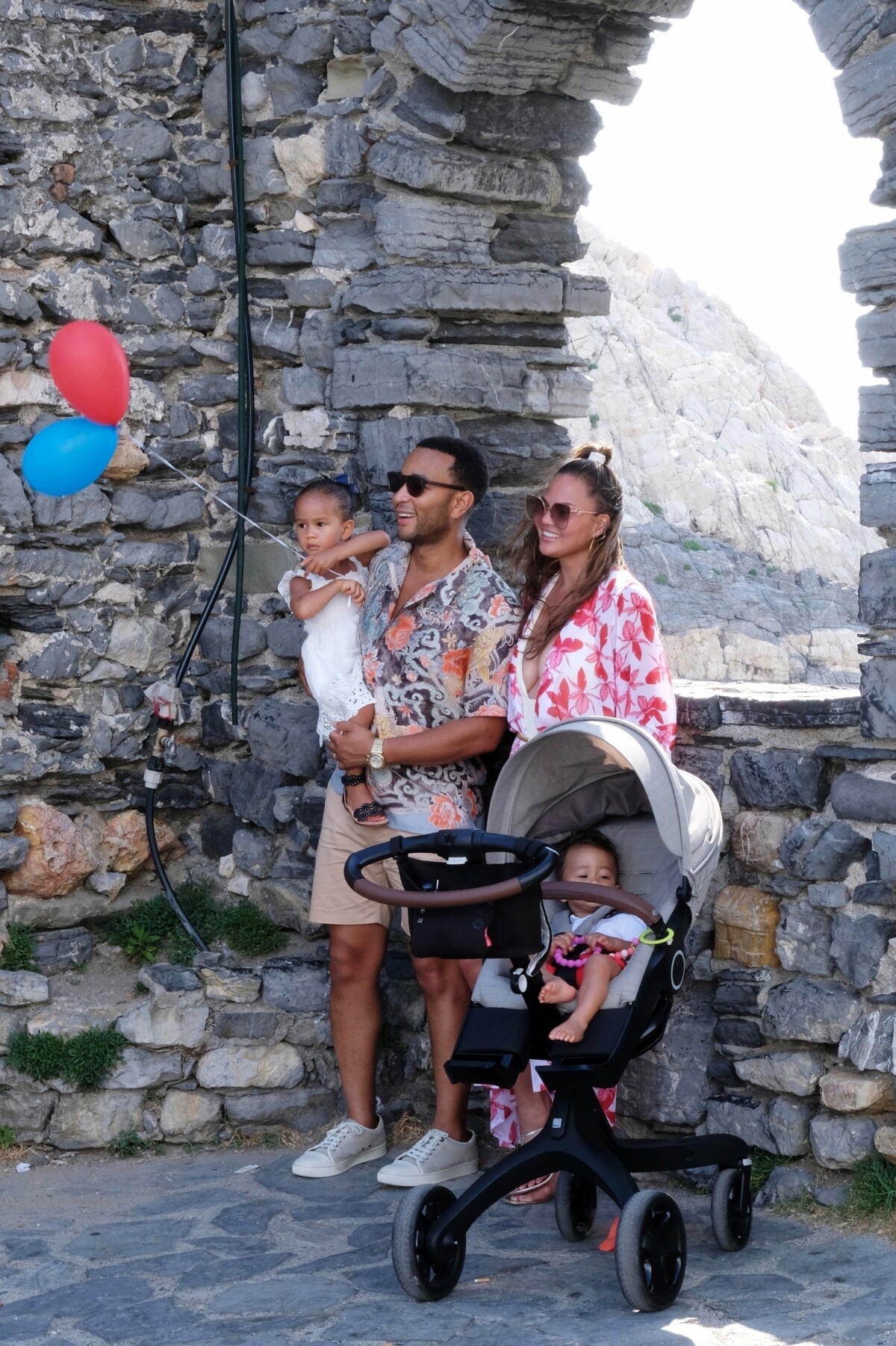 Photo : John Legend et Chrissy Teigen en vacances en famille avec leurs