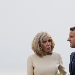 Le président français Emmanuel Macron et sa femme la Première Dame Brigitte Macron lors de l'accueil informel au sommet du G7 à Biarritz, France, le 24 août 2019. © Thibaud Moritz/Pool/Bestimage