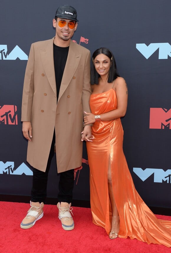 Elettra Lamborghini et son compagnon Afrojack assistent aux MTV Video Music Awards à Newark dans le New Jersey, le 26 août 2019.