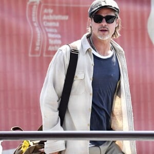 Brad Pitt arrive à Venise pour assister à la 76e Mostra. Le 27 août 2019.