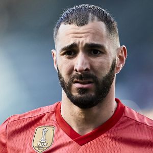 Karim Benzema lors du match de football de La Liga opposant le Real Sociedad au Real Madrid au Deportivo Alavés au stade Anoeta à Saint-Sébastien, Espagne, le 12 mai 2019.