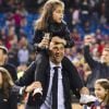 Luis Enrique et sa fille - Le FC Barcelone remporte la Coupe du Roi contre Séville et s'offre le doublé à Madrid en Espagne le 22 mai 2016.