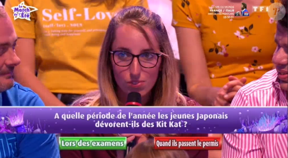 Romain présente sa compagne dans "Les 12 Coups de midi", le 30 août 2019, sur TF1