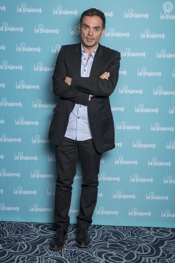 Yann Moix - Photocall de la première du spectacle "Les Parisiennes" aux Folies Bergères à Paris le 24 mai 2018. Laurent Ruquier fait revivre Les Parisiennes pour un spectacle musical mêlant chant, danse, comédie. A.Dombasle, M.Galanter, H.Noguerra et I.Modja reprennent en live les succès pop et drôles du groupe culte des années 1960 et 1970. Laurent Ruquier, metteur en scène et animateur vedette de France 2, donne un nouveau souffle au spectacle qui le faisait rêver lorsqu'il était enfant. © Olivier Borde - Pierre Perusseau/Bestimage