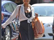 Christina Milian : Baby bump, décolleté et claquettes... son look étonnant