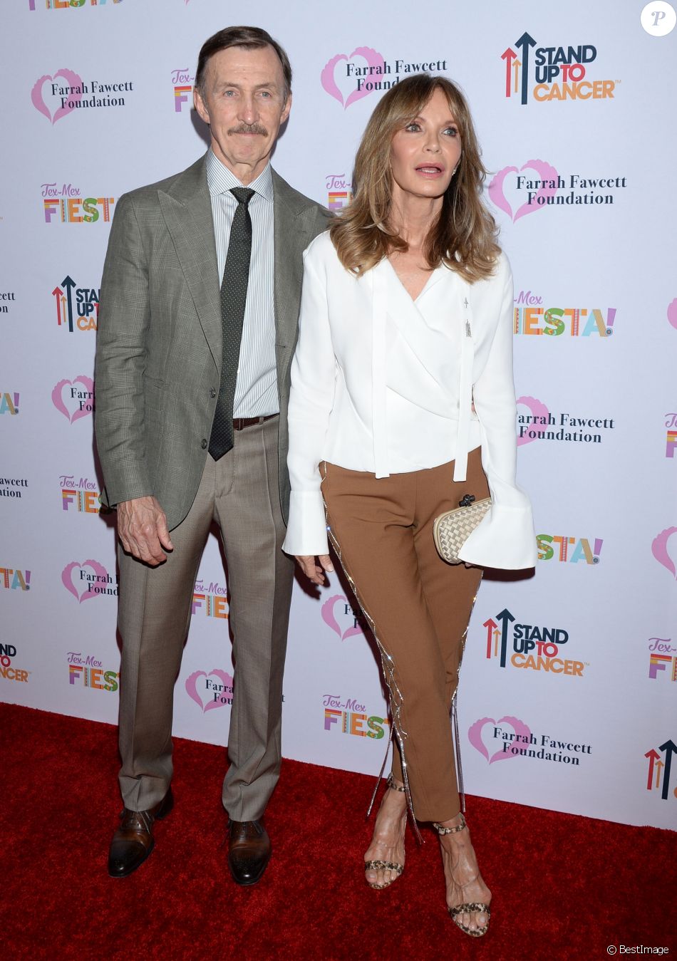 Jaclyn Smith et son mari Brad Allen au photocall du gala caritatif