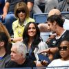 Meghan Markle, duchesse de Sussex, dans les tribunes de la finale femme du tournoi de l'US Open 2019 opposant Serena Williams à Bianca Andreescu au Billie Jean King National Tennis Center à New York, le 7 septembre 2019.