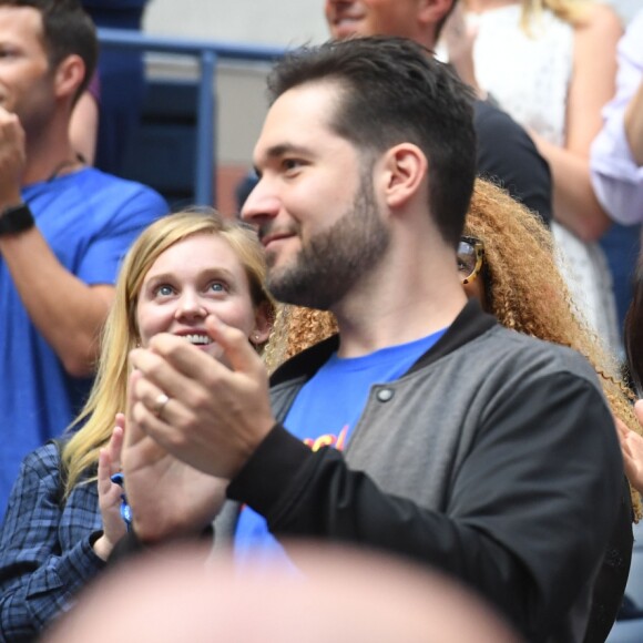 Meghan Markle, duchesse de Sussex, dans les tribunes de la finale femme du tournoi de l'US Open 2019 opposant Serena Williams à Bianca Andreescu au Billie Jean King National Tennis Center à New York, le 7 septembre 2019.