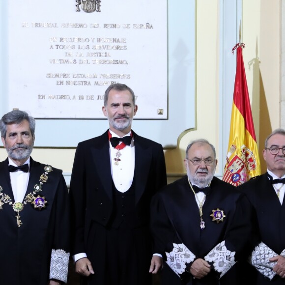 Le roi Felipe VI d'Espagne lors de la cérémonie de la rentrée judiciaire à Madrid le 9 septembre 2019.